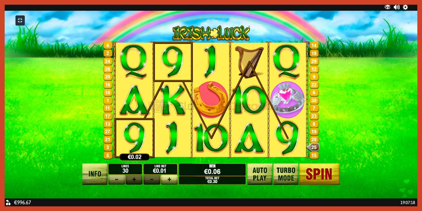 Slot screenshot: Irish Luck no deposit, number - 5