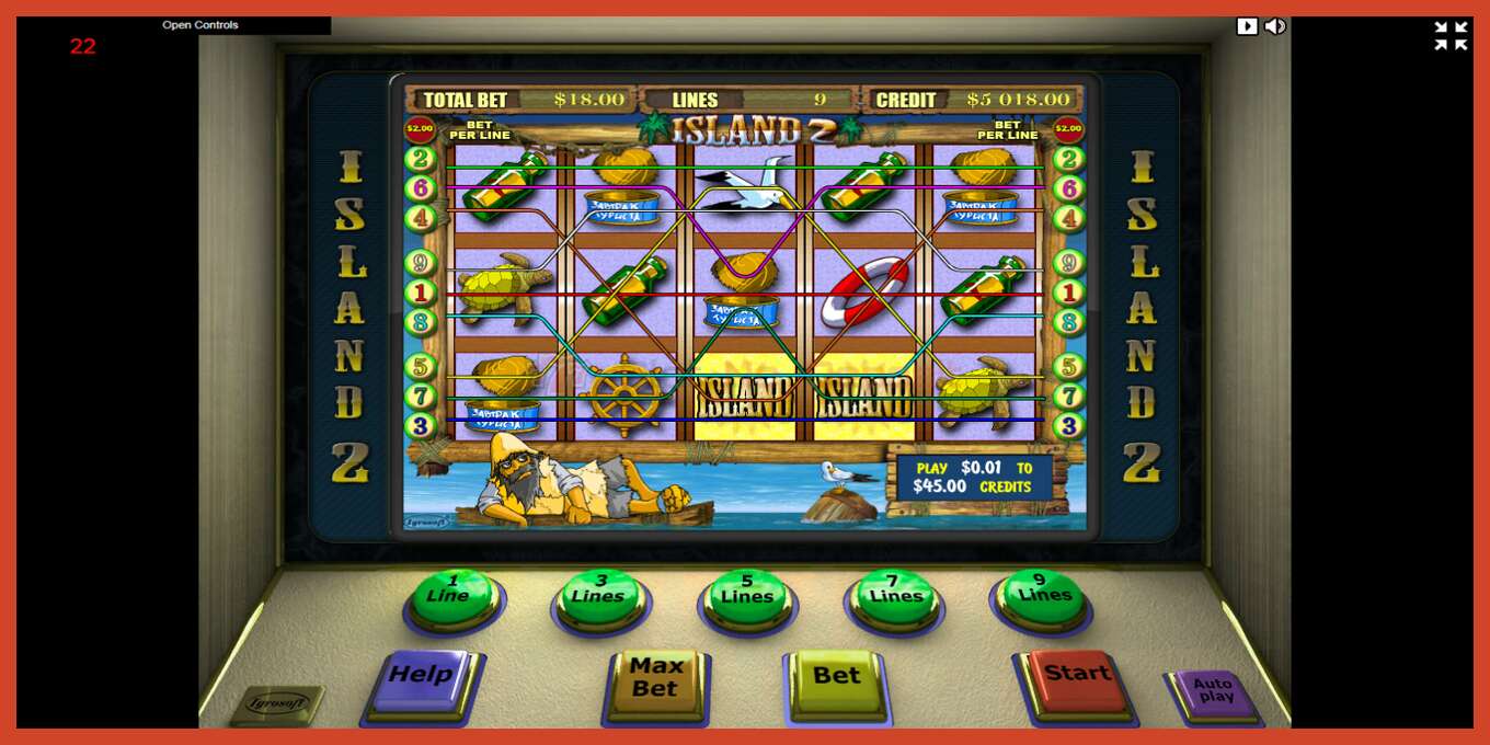 Slot screenshot: Island no deposit, number - 3