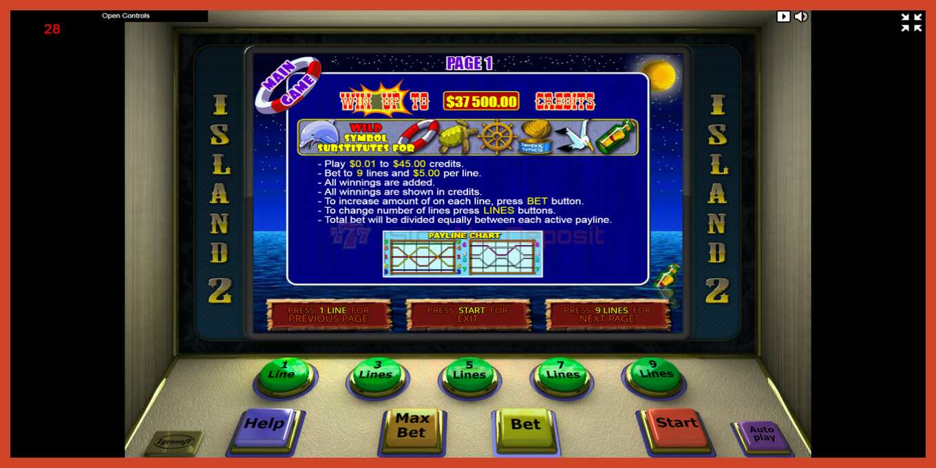 Slot screenshot: Island no deposit, number - 4