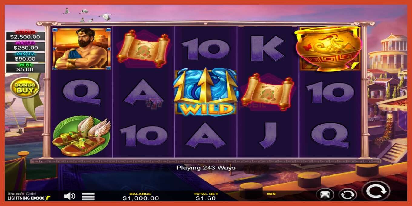 Slot screenshot: Ithacas Gold bez depozita, broj - 1