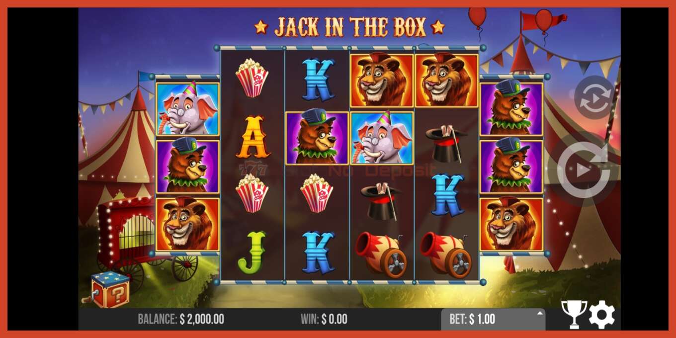 Slot скриншоту: Jack in the Box депозит жок, саны - 2