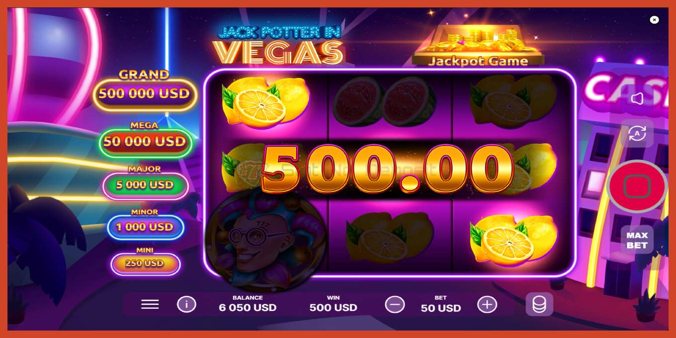 Pamja e ekranit të slotit: Jack Potter in Vegas pa depozitë, numri - 4