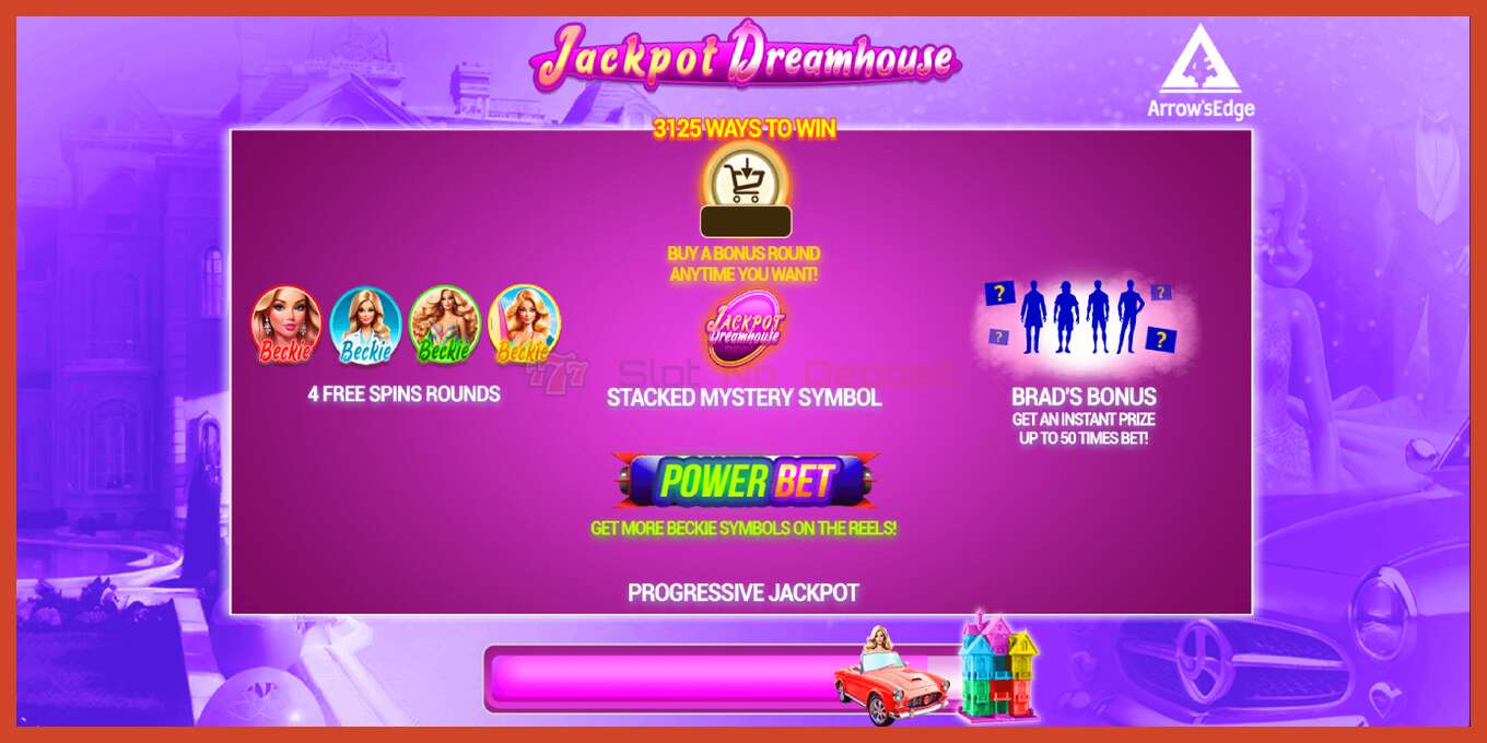 Schermafbeelding van slot: Jackpot Dreamhouse geen aanbetaling, nummer - 1