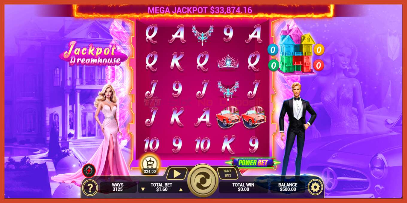 Schermafbeelding van slot: Jackpot Dreamhouse geen aanbetaling, nummer - 2