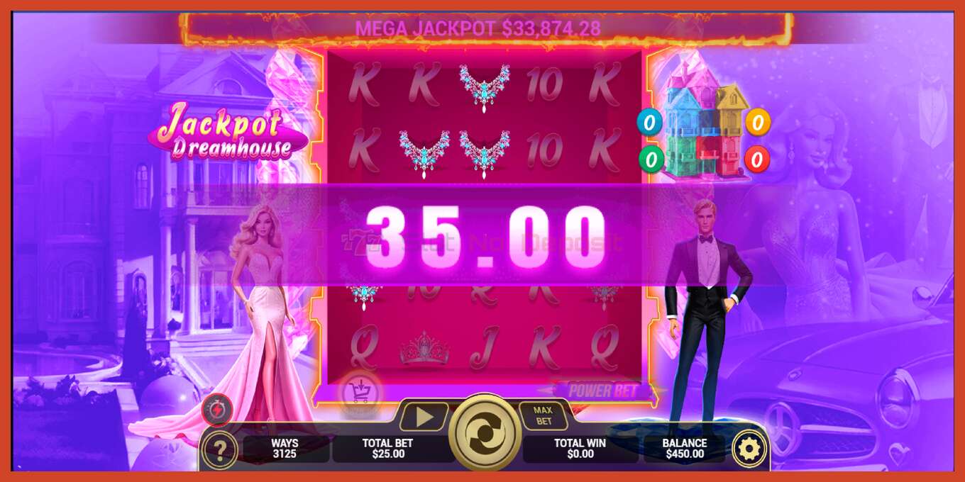 Schermafbeelding van slot: Jackpot Dreamhouse geen aanbetaling, nummer - 3