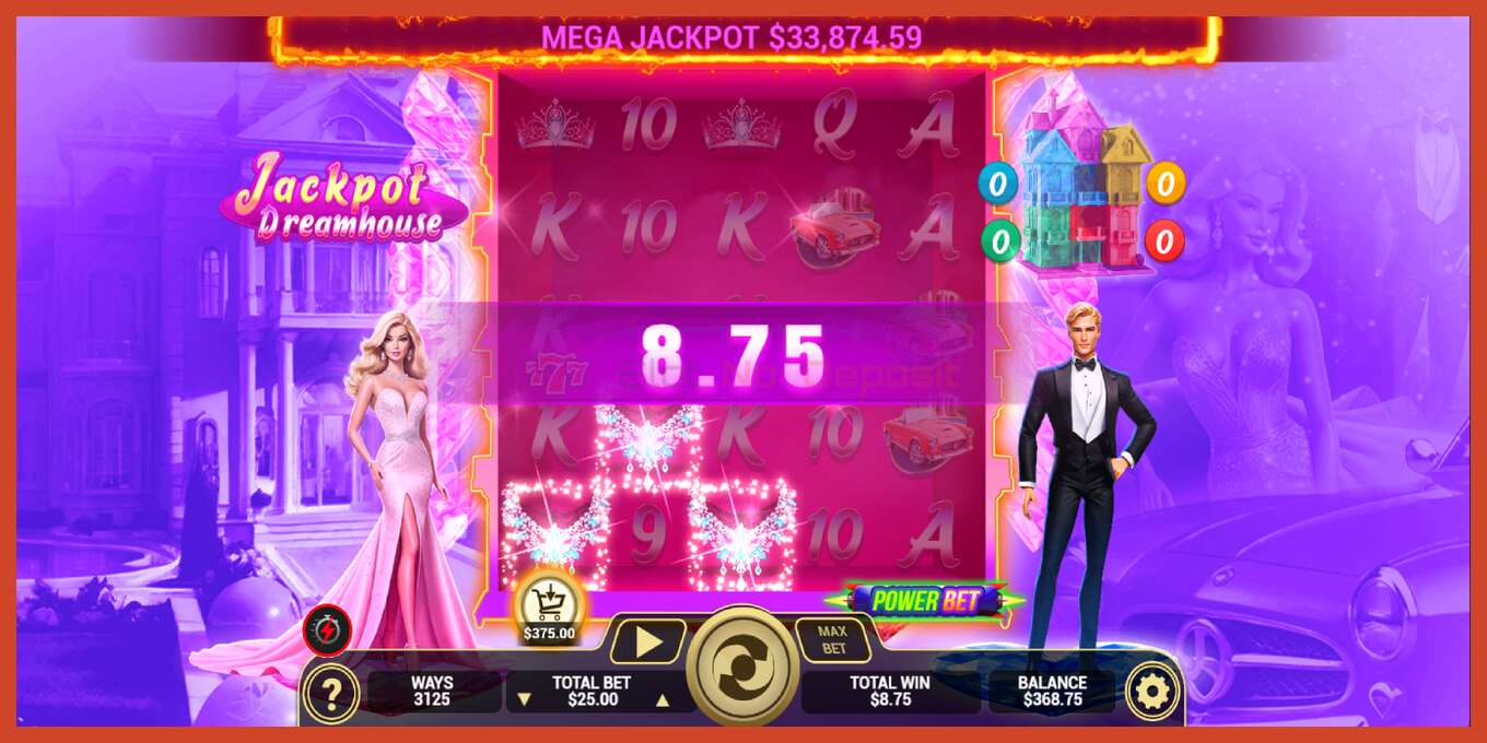 Schermafbeelding van slot: Jackpot Dreamhouse geen aanbetaling, nummer - 4