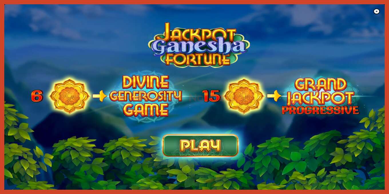 Slot screenshot: Jackpot Ganesha Fortune no deposit, number - 1