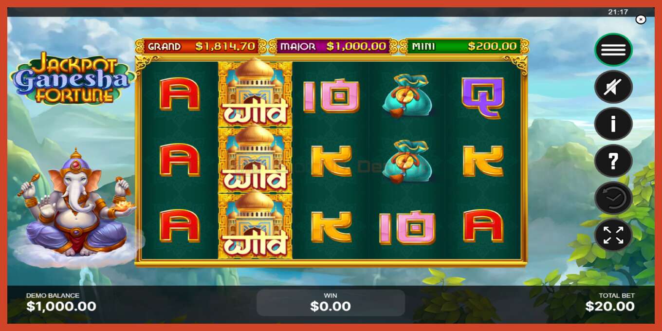 Slot screenshot: Jackpot Ganesha Fortune no deposit, number - 2