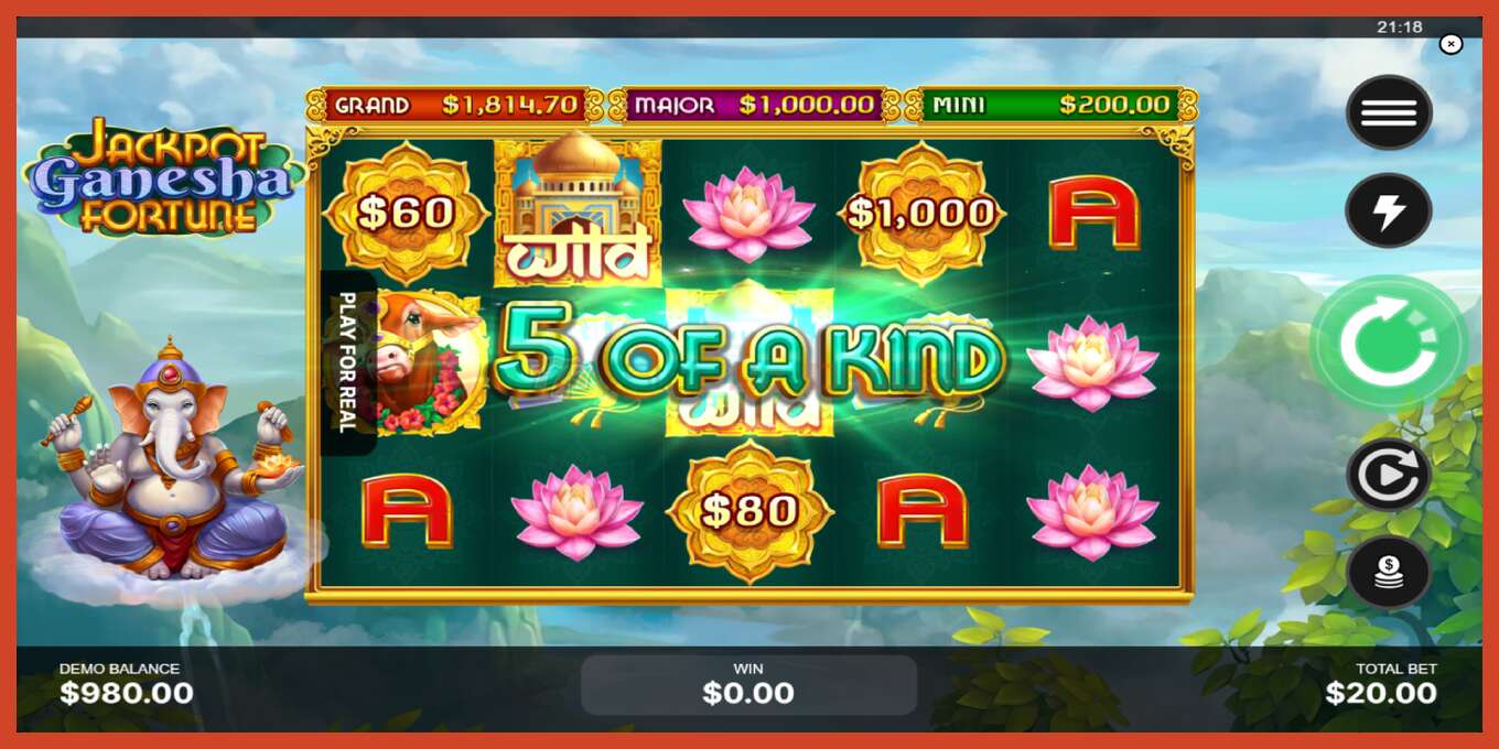 Slot screenshot: Jackpot Ganesha Fortune no deposit, number - 3