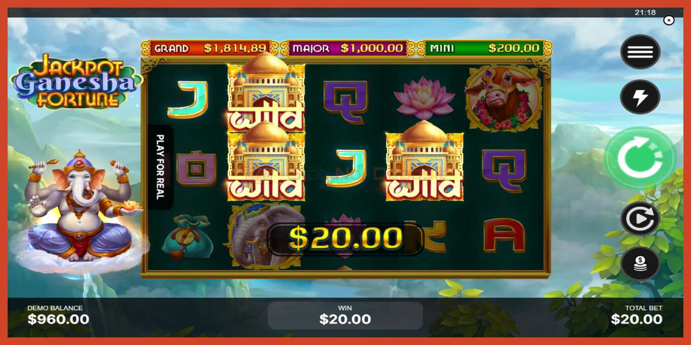 Slot screenshot: Jackpot Ganesha Fortune no deposit, number - 4