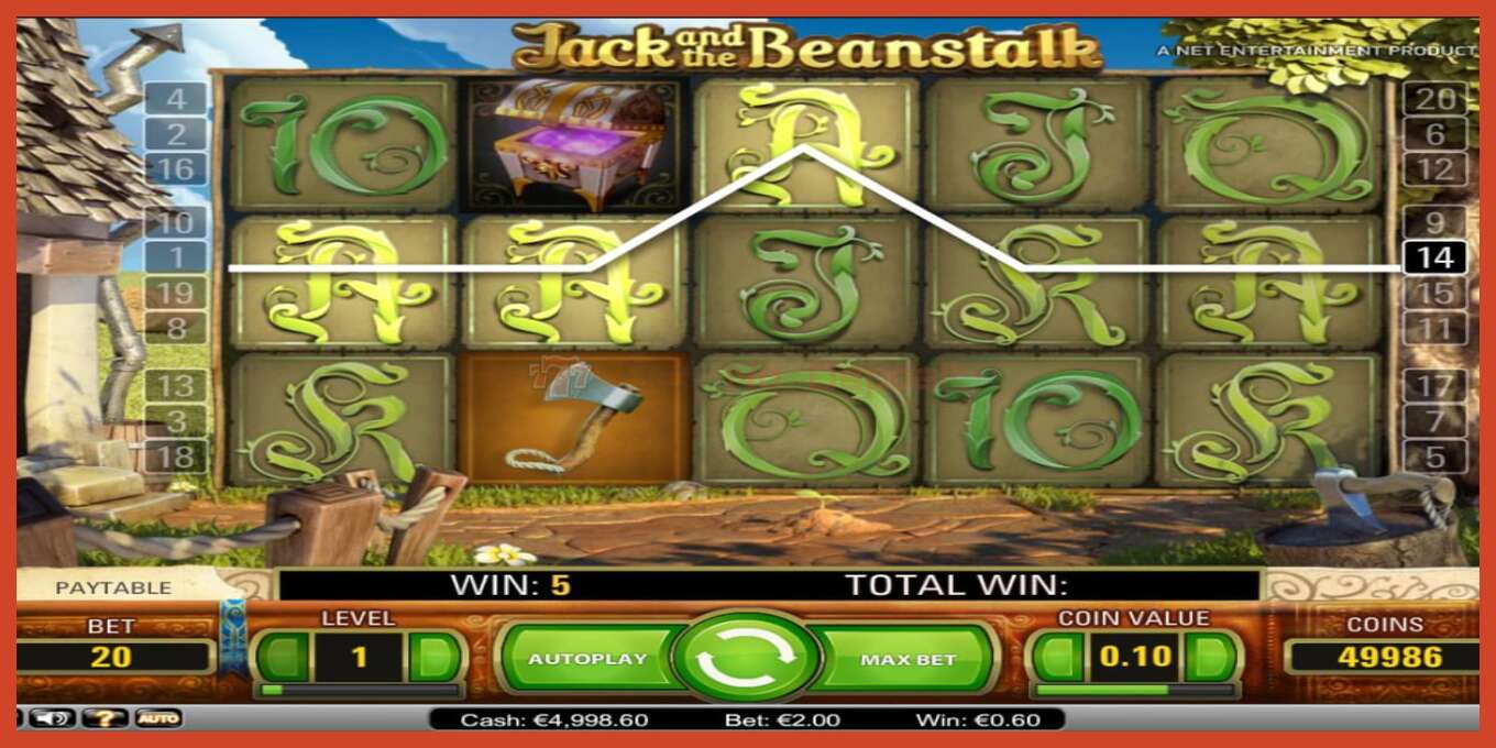 Slot screenshot: Jack’s Beanstalk no deposit, number - 3