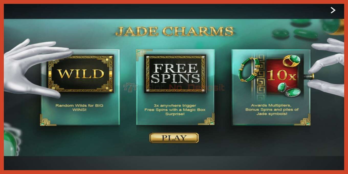 Slot screenshot: Jade Charms no deposit, number - 1