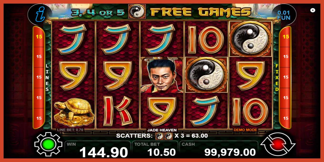 Slot screenshot: Jade Heaven no deposit, number - 4