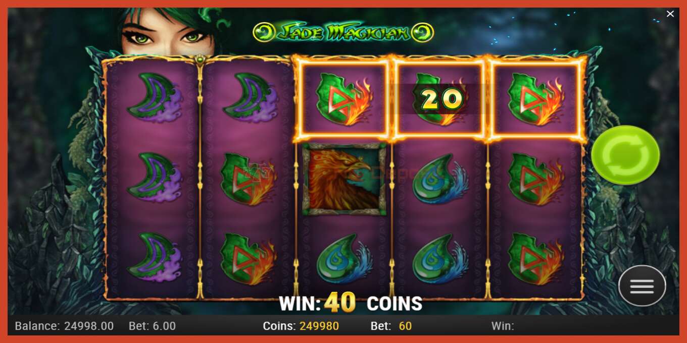 Slot screenshot: Jade Magician no deposit, number - 4