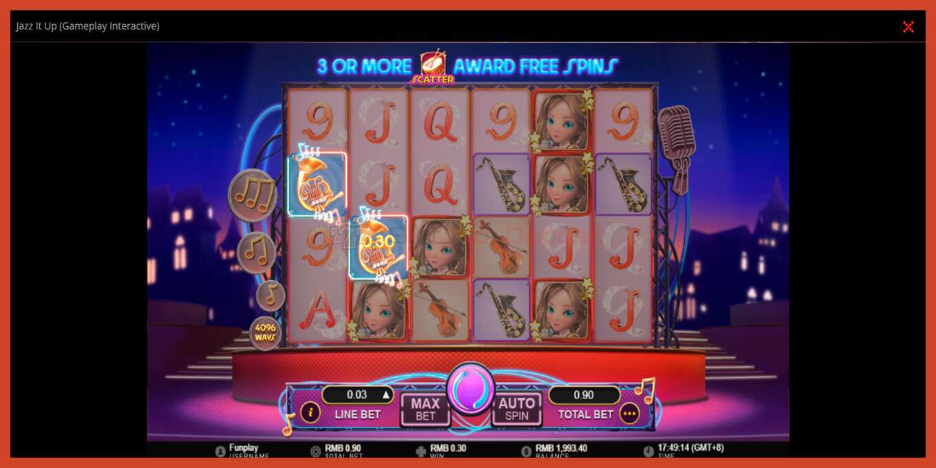 Slot screenshot: Jazz It Up no deposit, number - 2