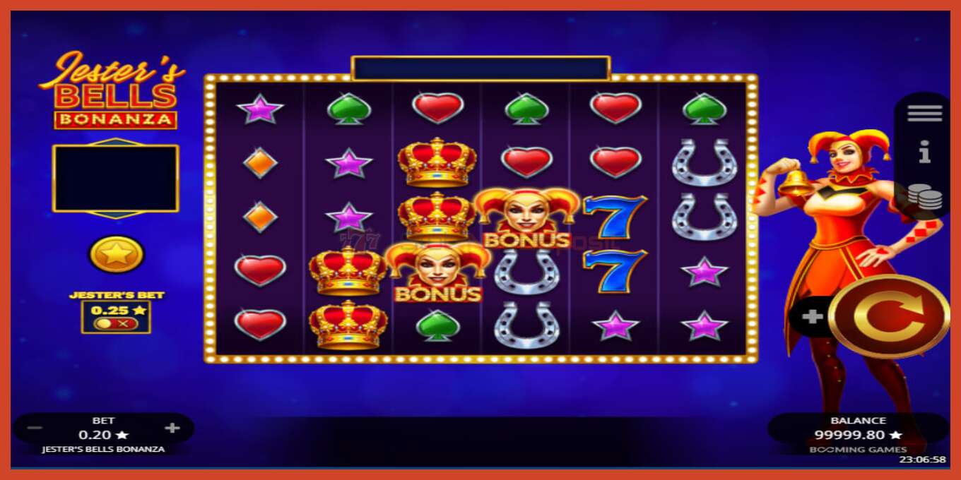 Slot screenshot: Jesters Bells Bonanza no deposit, number - 2