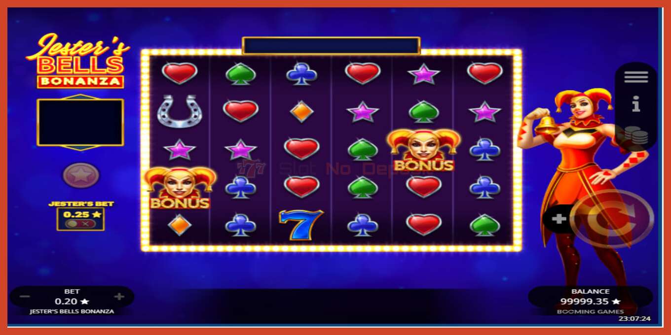 Slot screenshot: Jesters Bells Bonanza no deposit, number - 3