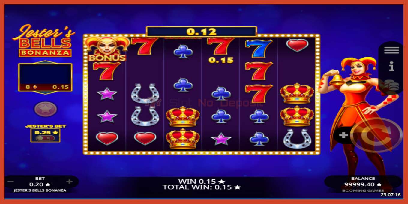 Slot screenshot: Jesters Bells Bonanza no deposit, number - 4