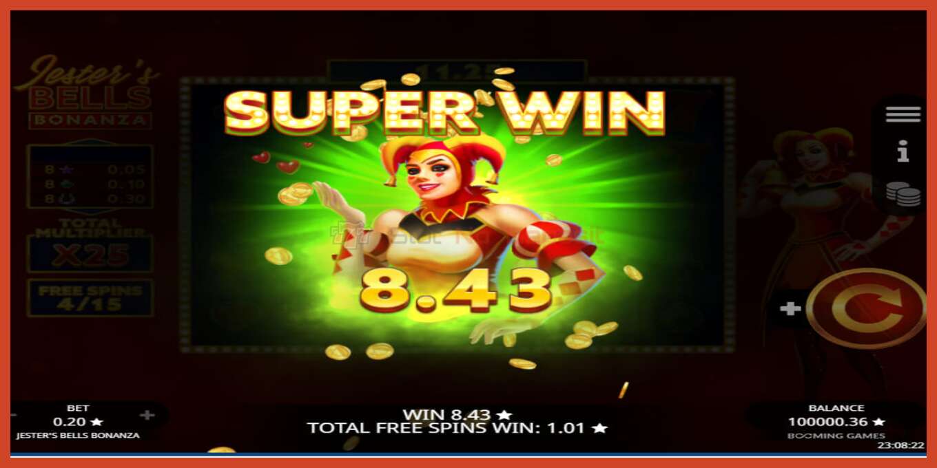 Slot screenshot: Jesters Bells Bonanza no deposit, number - 5