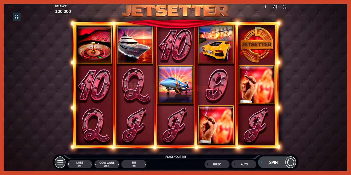 Slot screenshot: Jetsetter no deposit, number - 1