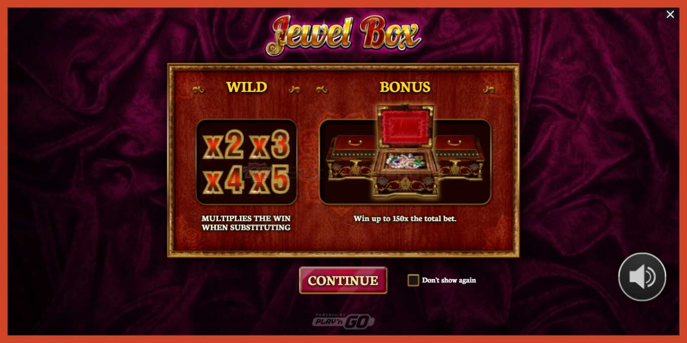 Slot screenshot: Jewel Box no deposit, number - 1