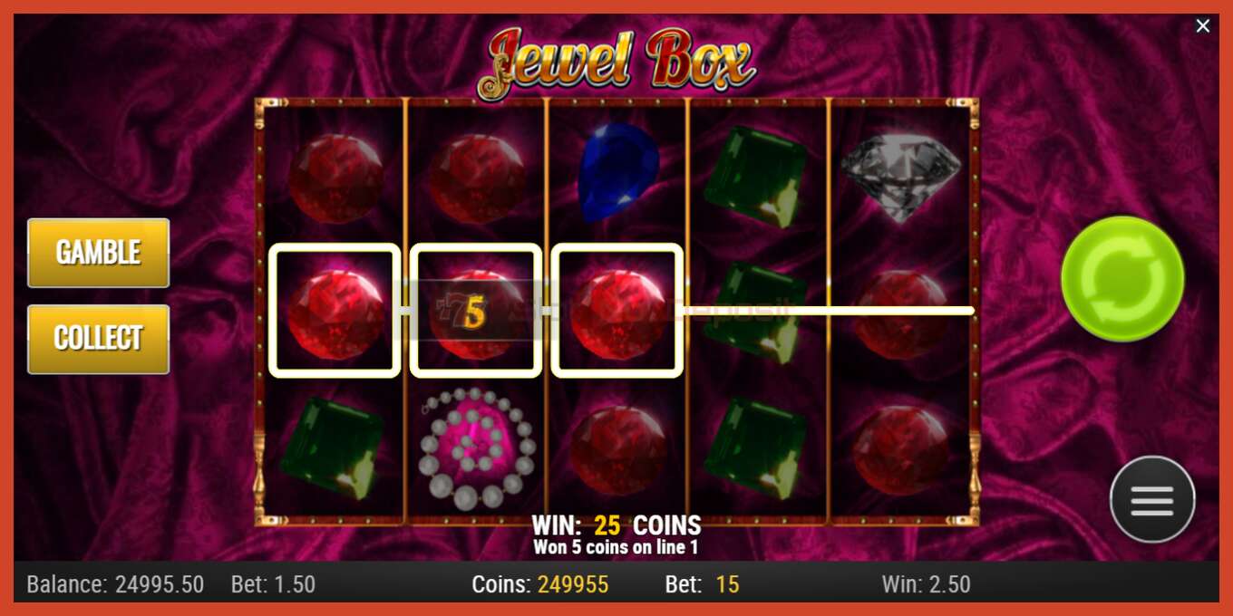 Slot screenshot: Jewel Box no deposit, number - 3