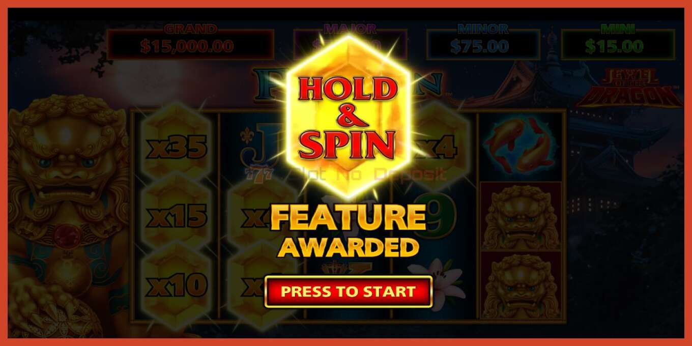 Slot screenshot: Jewel of the Dragon Fu Lion no deposit, number - 3