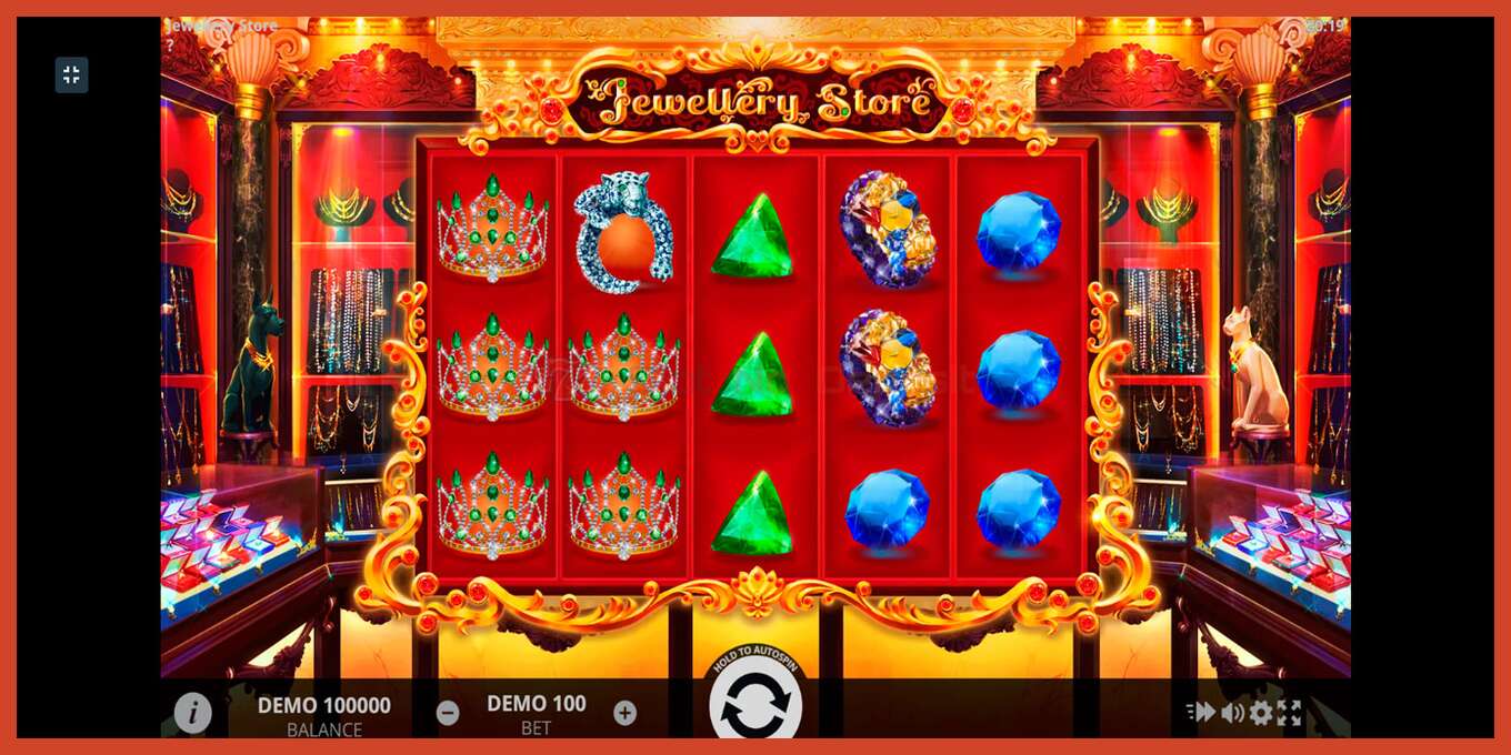 Slot screenshot: Jewellery Store no deposit, number - 1