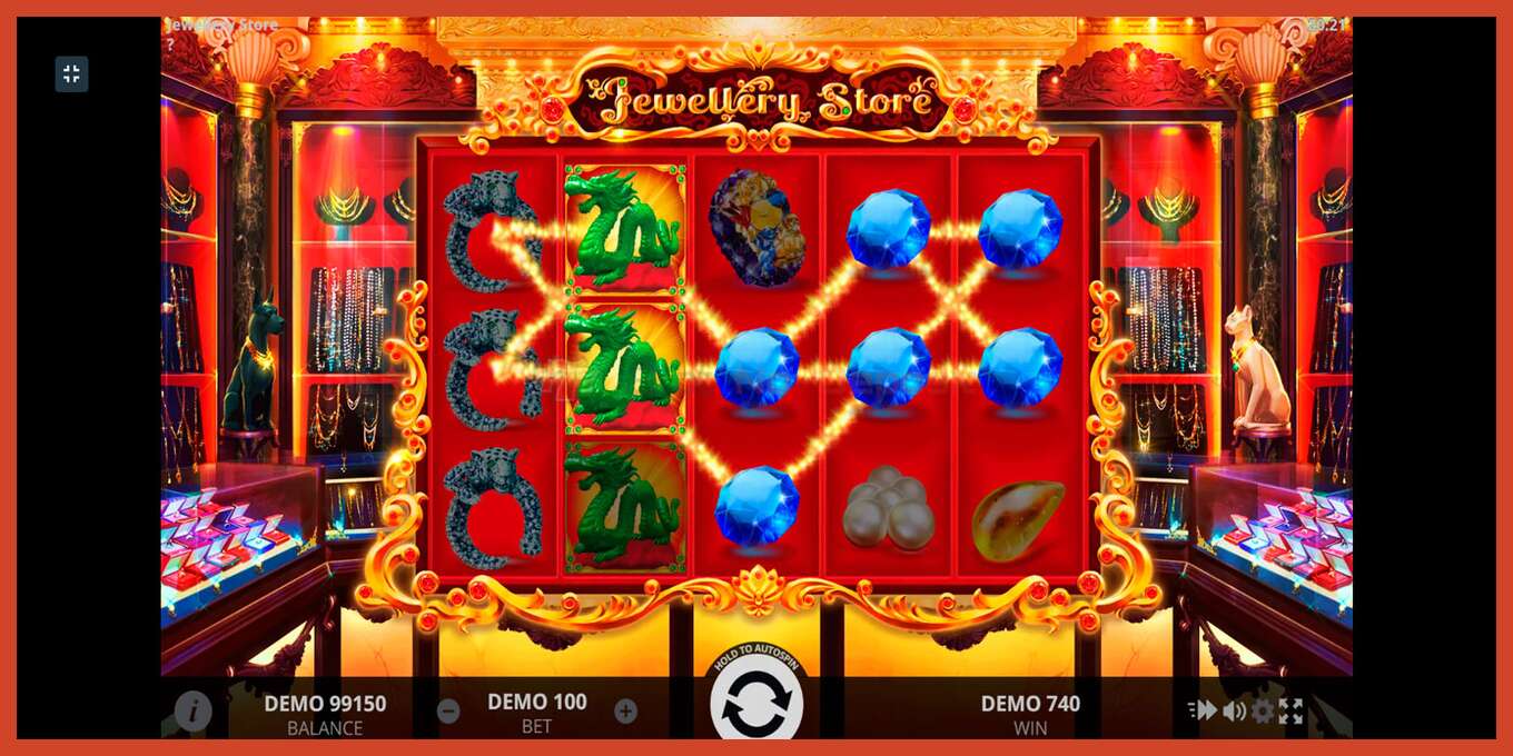 Slot screenshot: Jewellery Store no deposit, number - 5