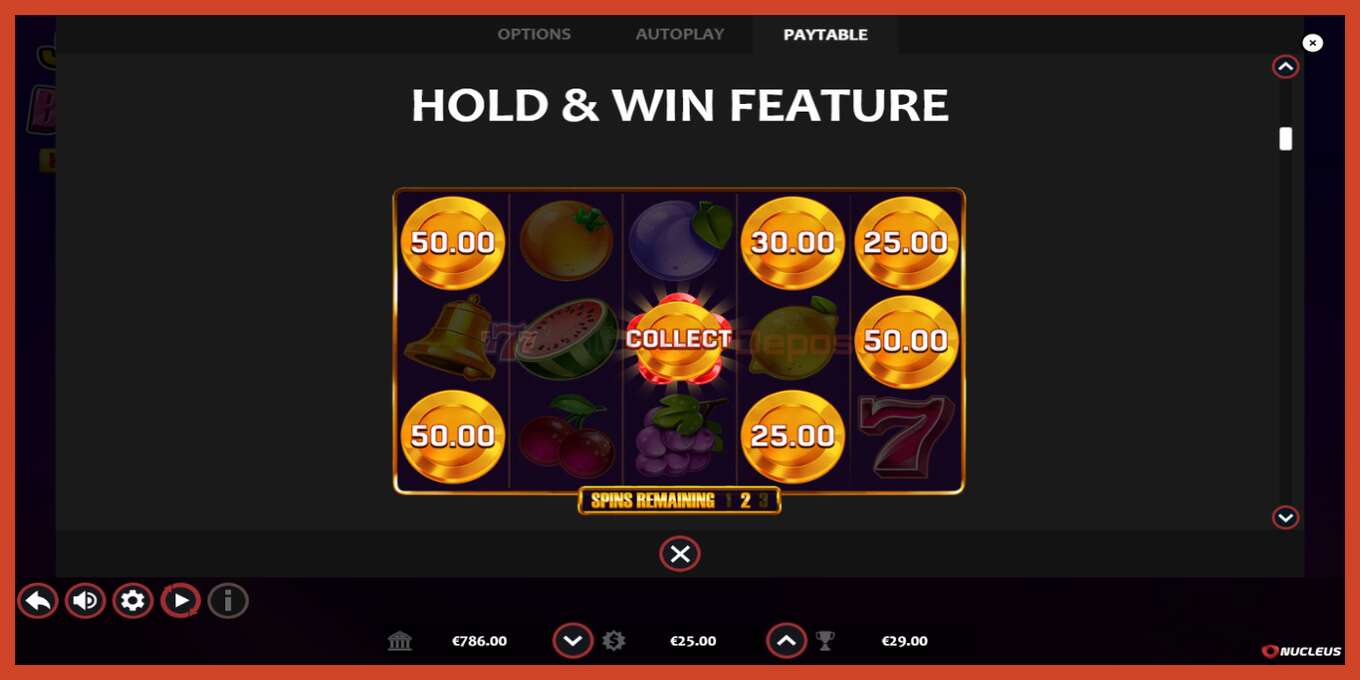 Pamja e ekranit të slotit: Joker Cash Bonanza - Hold & Win pa depozitë, numri - 6