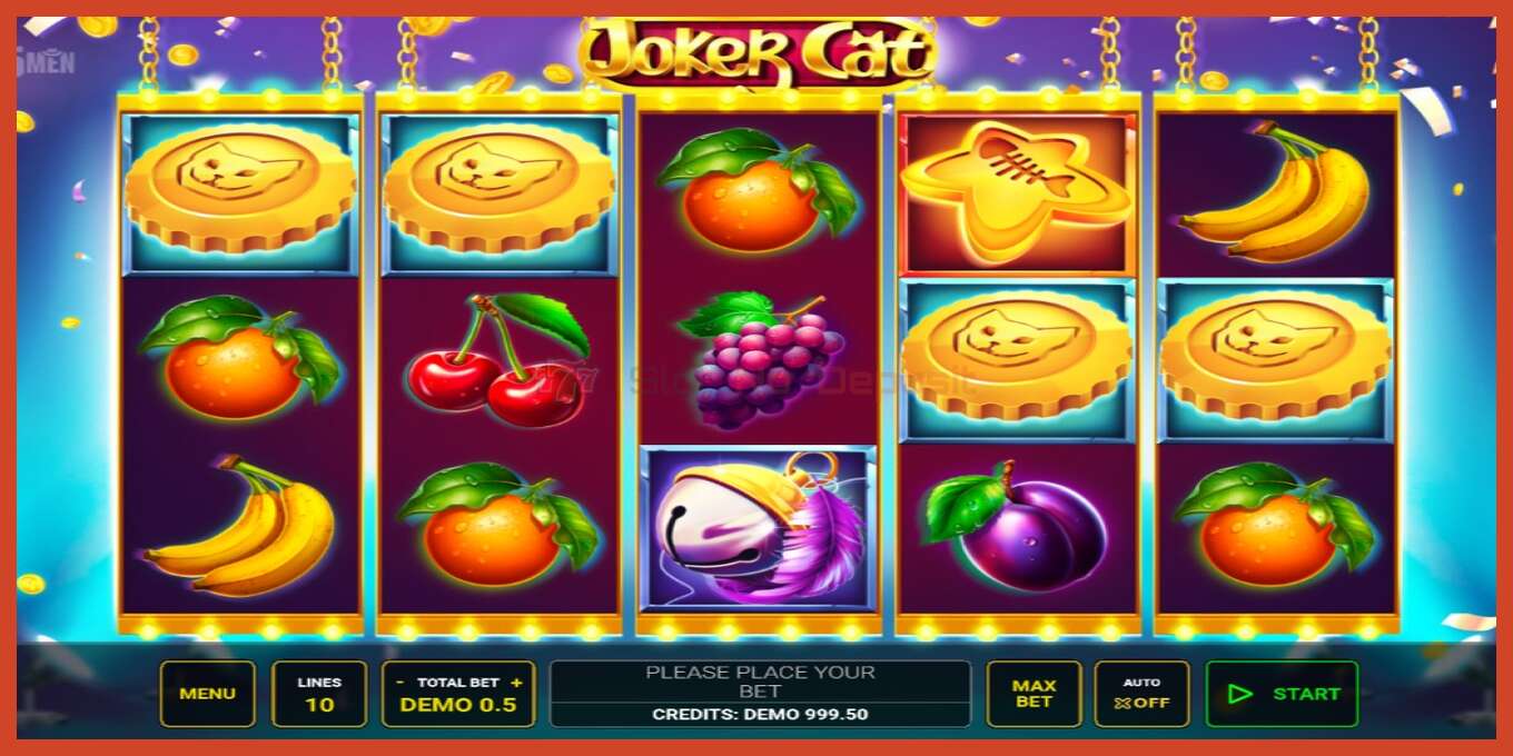 Slot skrinshoti: Joker Cat depozit yoq, raqam - 2