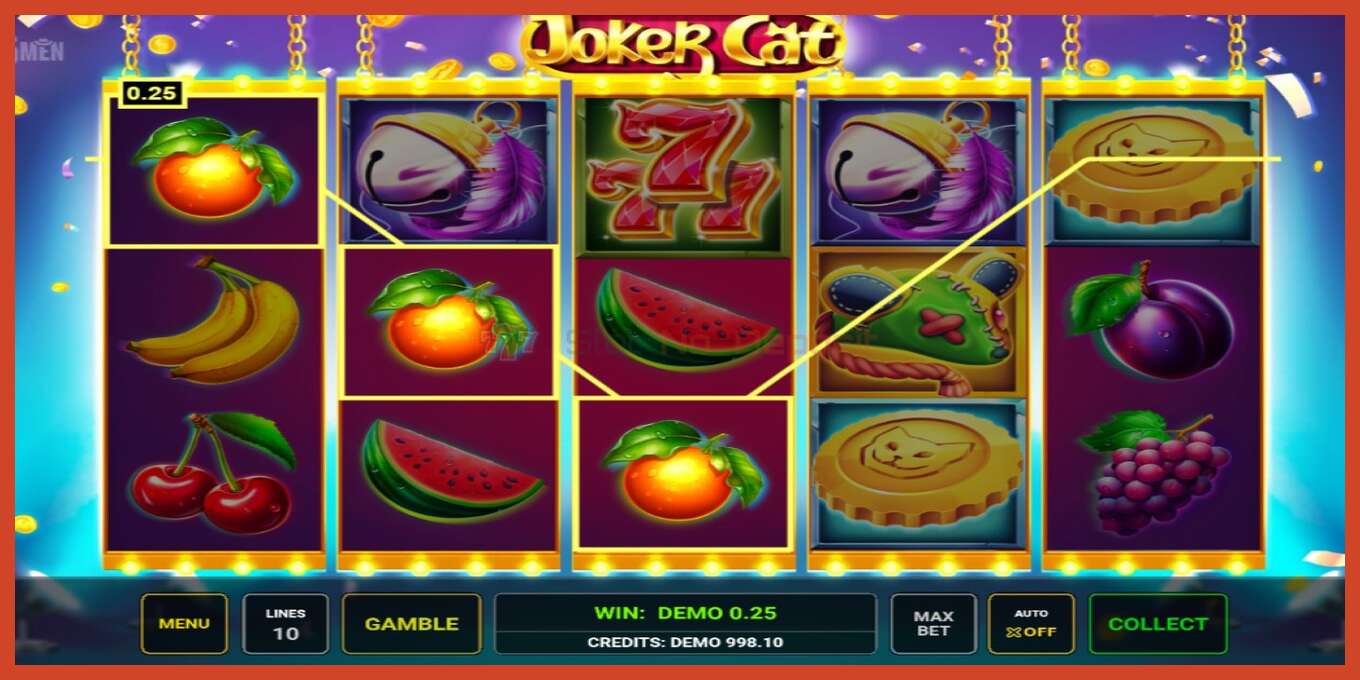 Slot skrinshoti: Joker Cat depozit yoq, raqam - 4