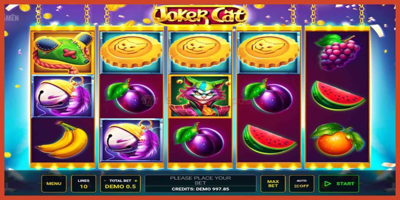 Slot skrinshoti: Joker Cat depozit yoq, raqam - 5