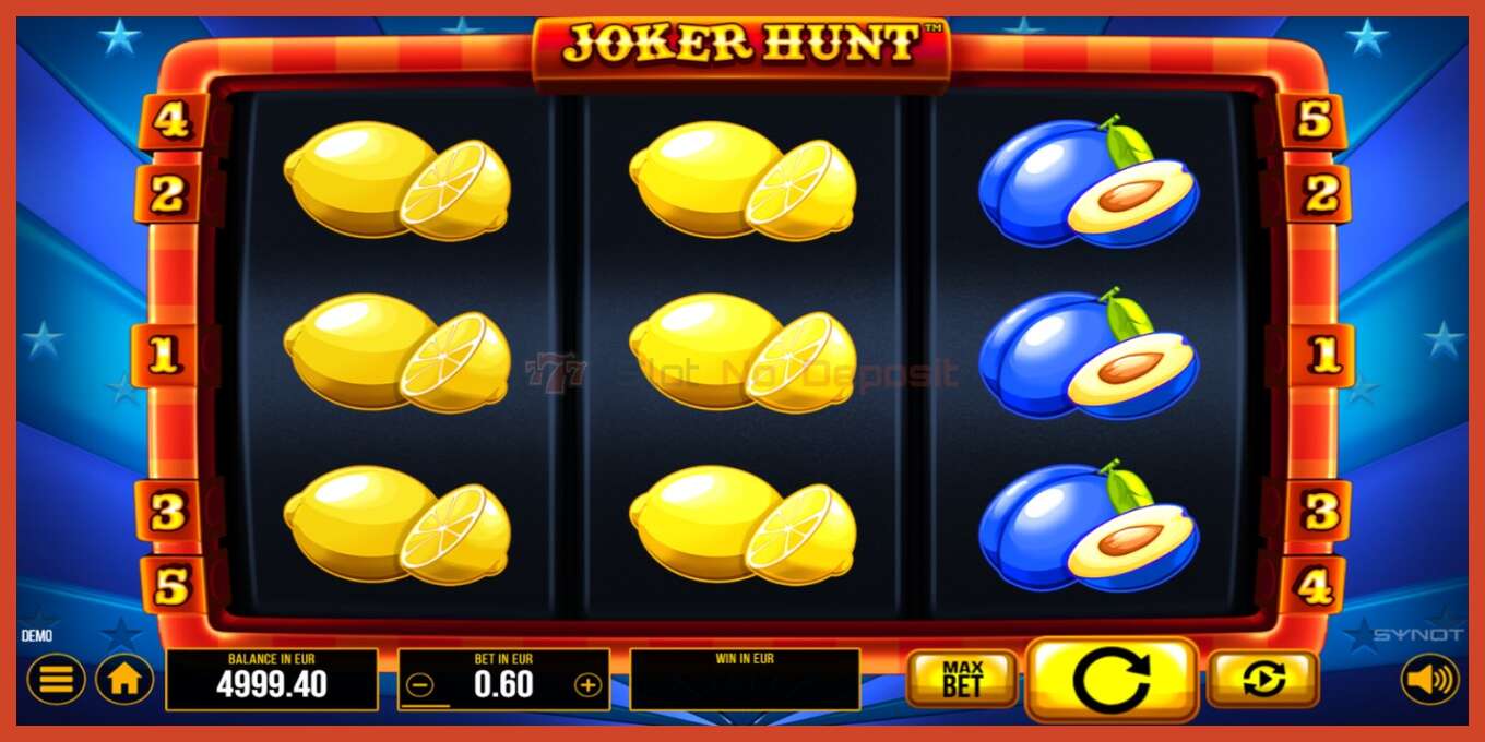 Captura de tela do slot: Joker Hunt sem depósito, número - 2