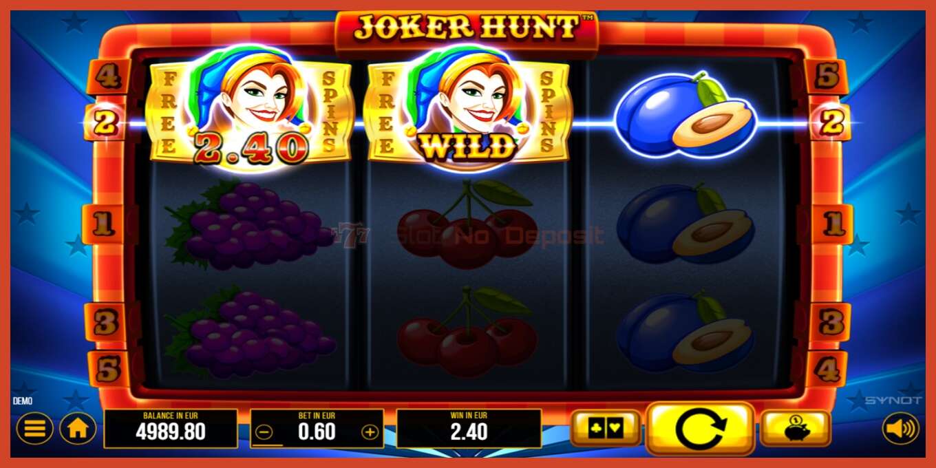 Captura de tela do slot: Joker Hunt sem depósito, número - 3