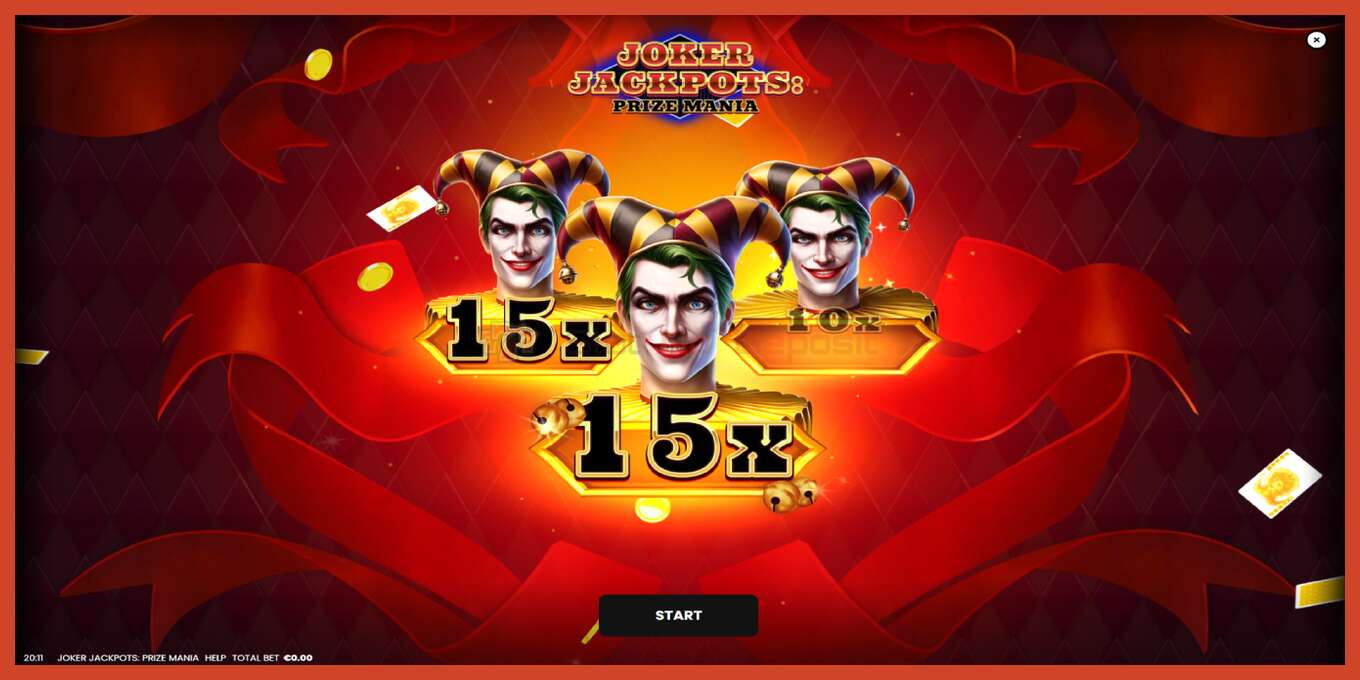 ສະລັອດຕິງ screenshot: Joker Jackpots: Prize Mania ບໍ່ມີເງິນຝາກ, ເລກ - 1