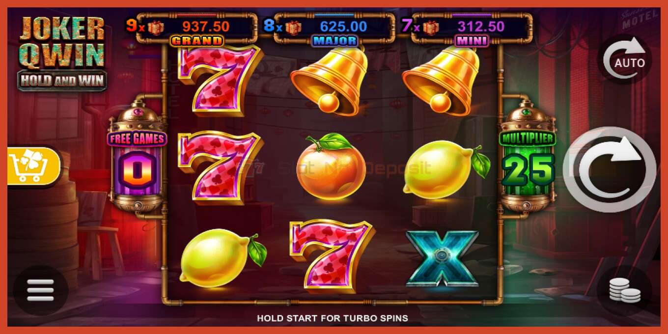 Slot screenshot: Joker Qwin - Hold and Win no deposit, number - 1