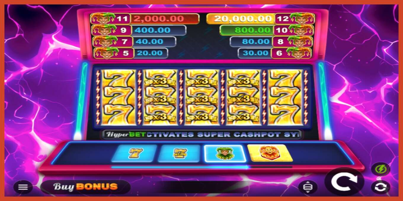 Slot screenshot: Joker Spark 7s no deposit, number - 1