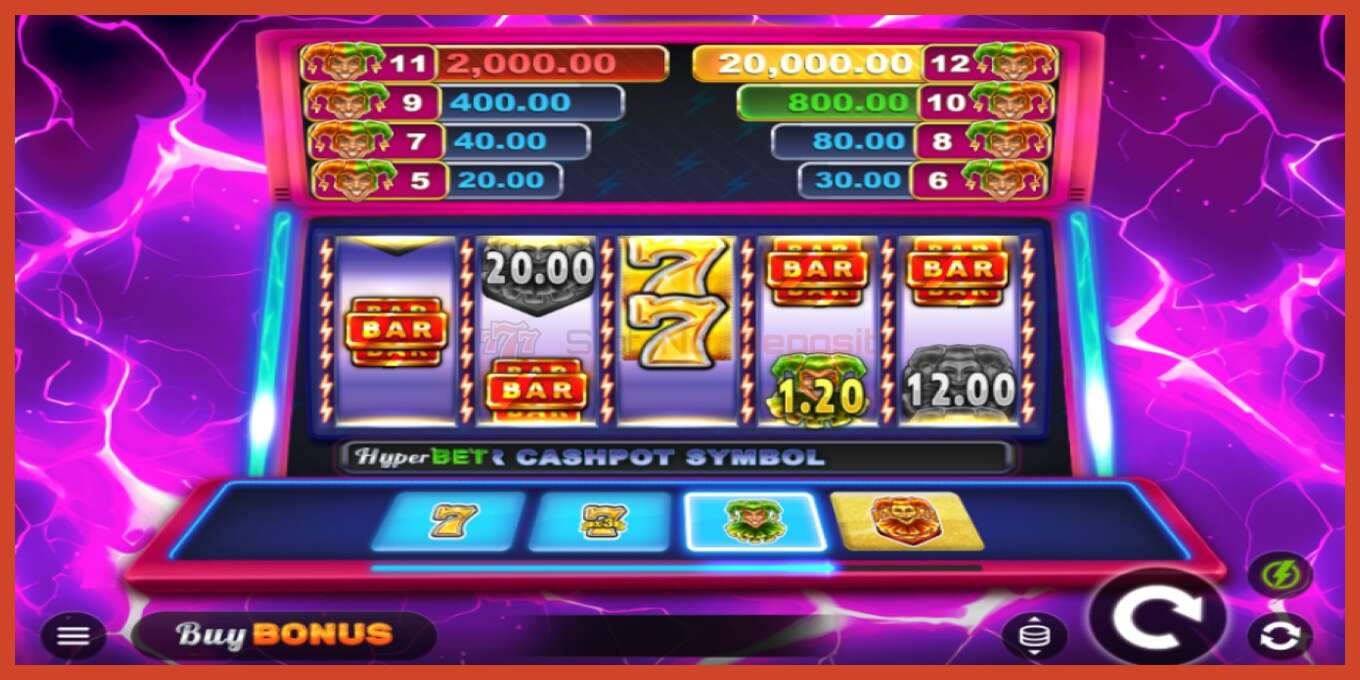 Slot screenshot: Joker Spark 7s no deposit, number - 3