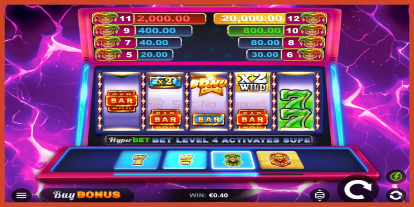 Slot screenshot: Joker Spark 7s no deposit, number - 4