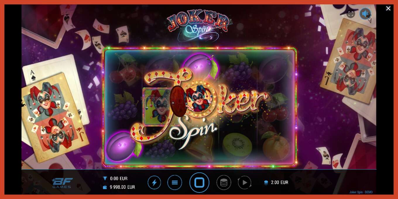 Slot screenshot: Joker Spin no deposit, number - 3