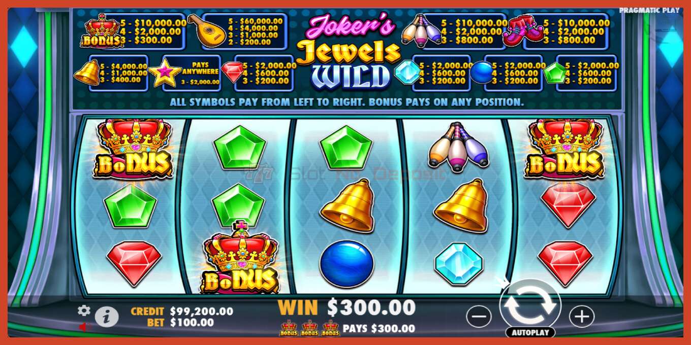 Slot skrinshoti: Jokers Jewels Wild depozit yoq, raqam - 4