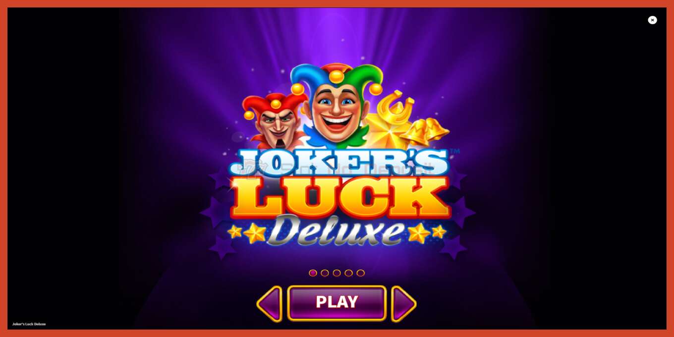 Slot skærmbillede: Jokers Luck Deluxe intet depositum, antal - 1