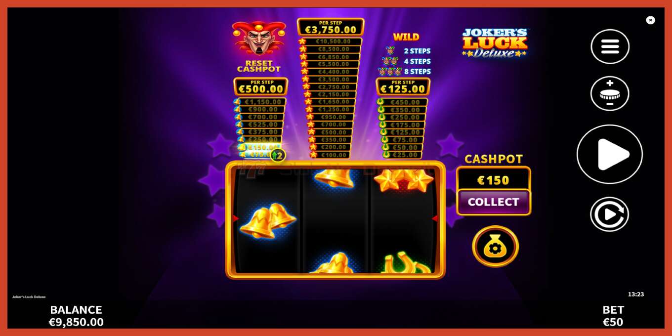 Slot skærmbillede: Jokers Luck Deluxe intet depositum, antal - 4