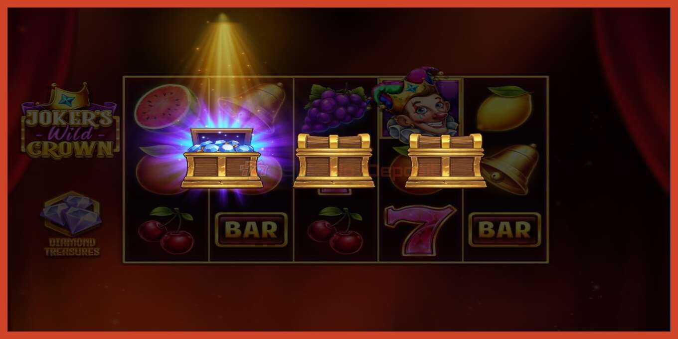 Slot screenshot: Jokers Wild Crown Diamond Treasures bez depozita, broj - 3