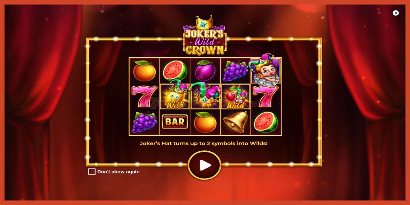 Slot screenshot: Jokers Wild Crown Diamond Treasures bez depozita, broj - 4