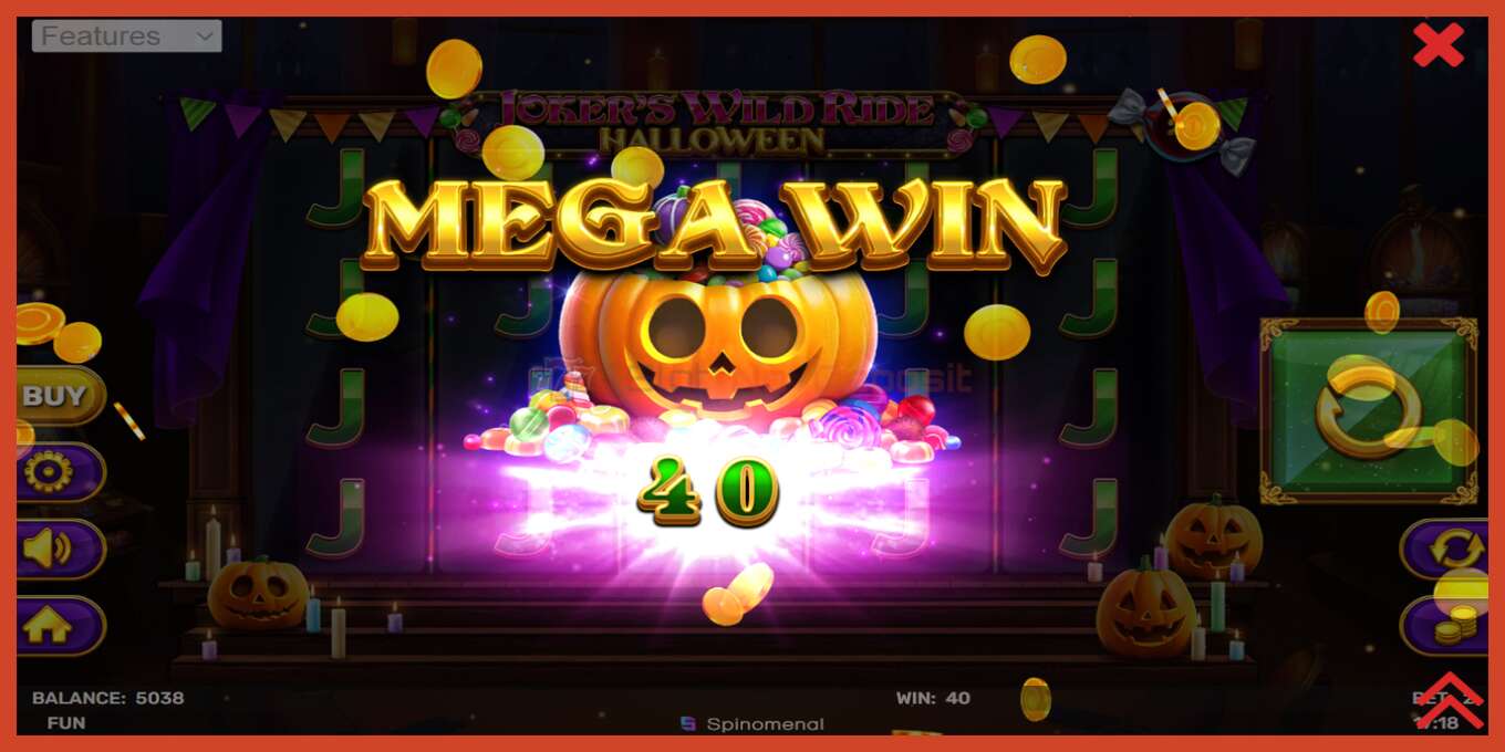 Captură de ecran pentru slot: Jokers Wild Ride Halloween fara depozit, număr - 3