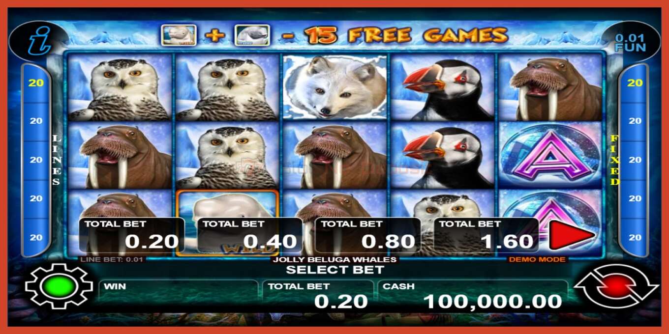 Slot screenshot: Jolly Beluga Whales no deposit, number - 1