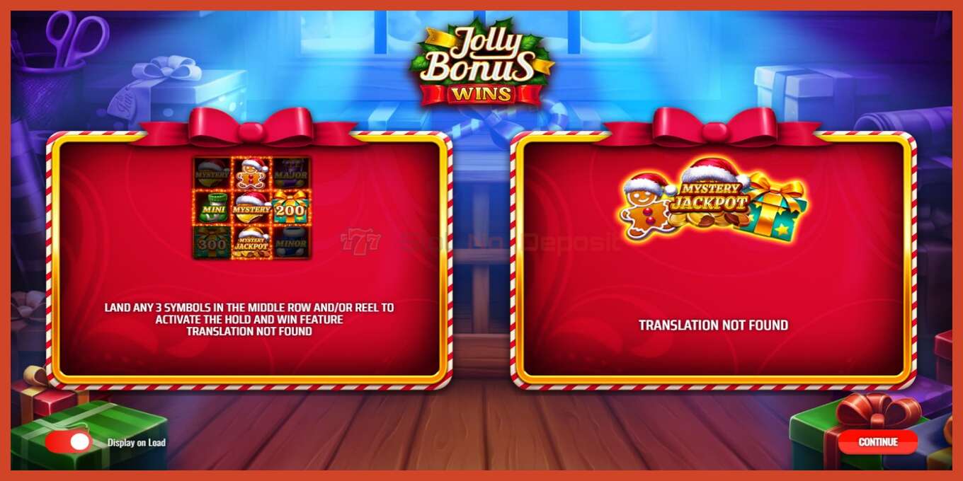 Slot screenshot: Jolly Bonus Wins no deposit, number - 1