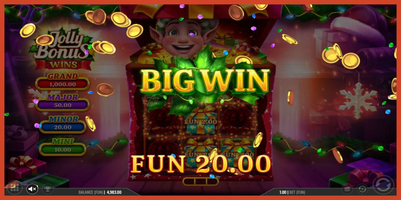 Slot screenshot: Jolly Bonus Wins no deposit, number - 3